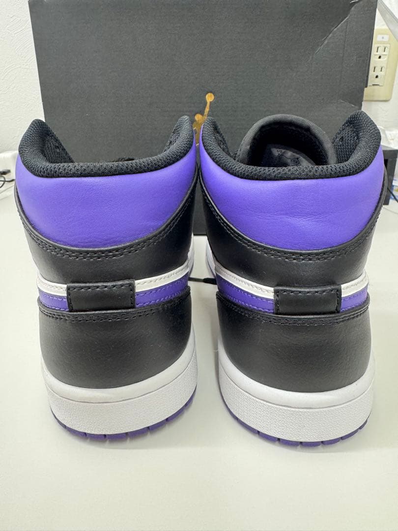 NIKE ナイキ　AIR JORDAN1 コートパープル　25cm