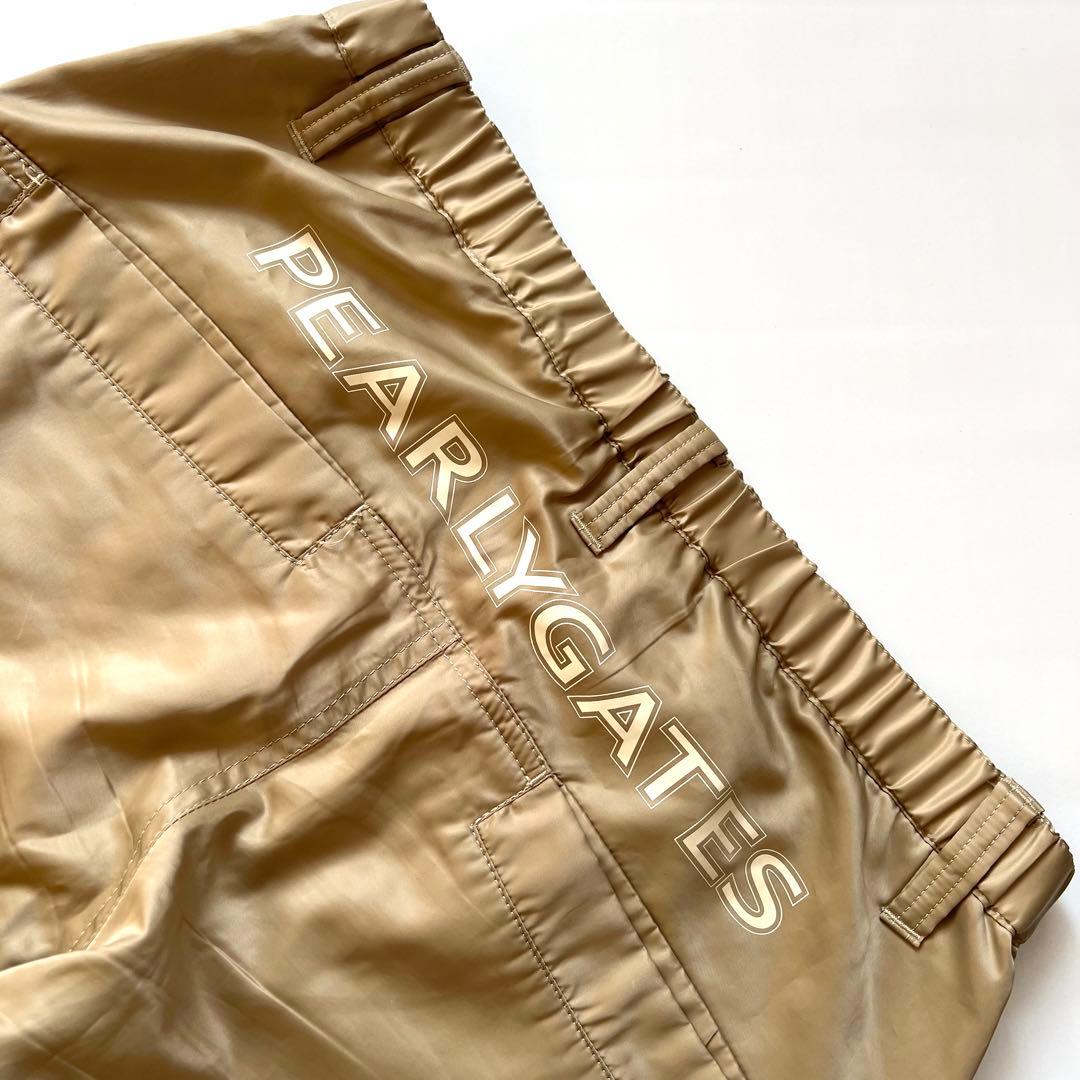 Pearly gates パーリーゲイツ　中綿入り　ダウンパンツ　蓄熱　ロゴ　金