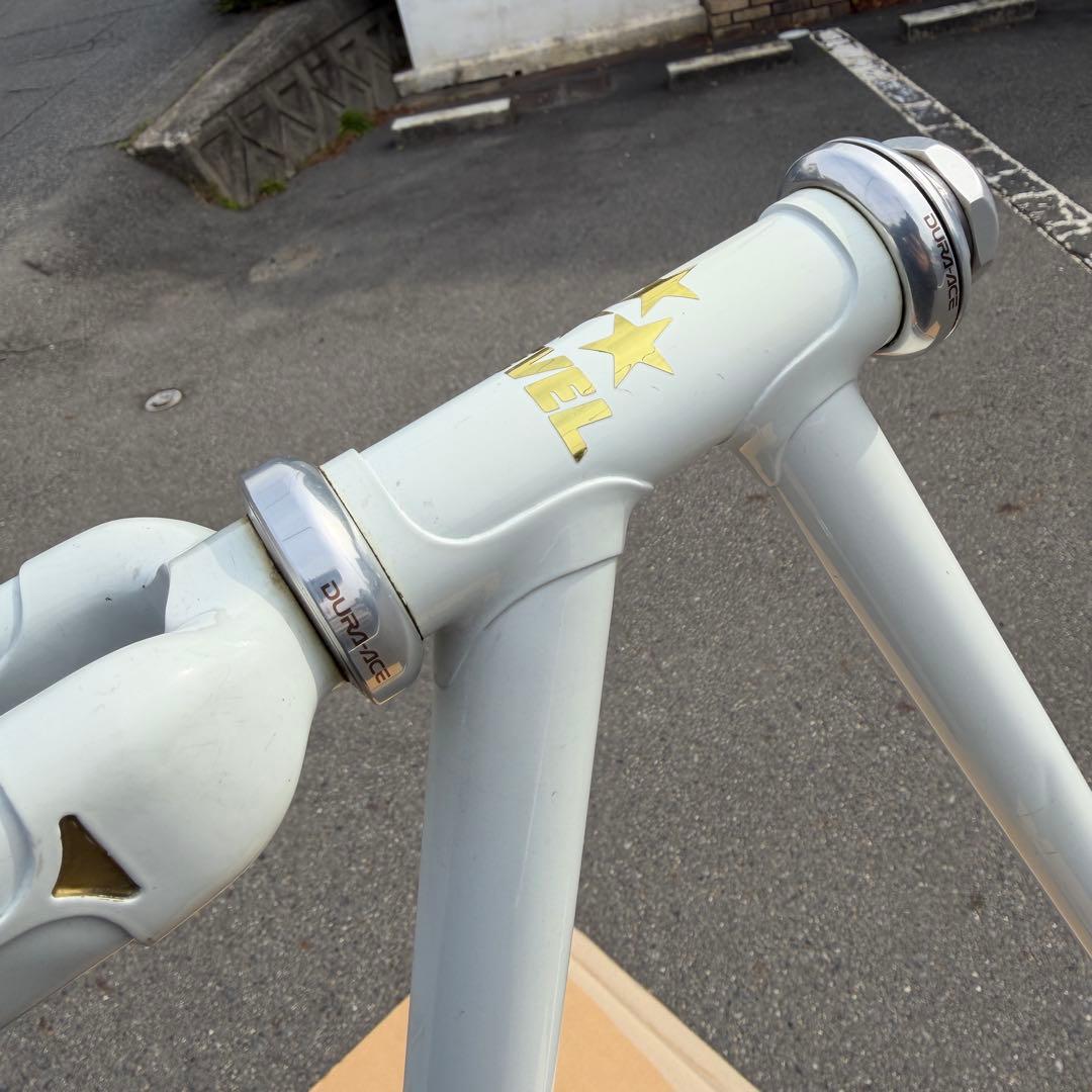 LEVEL njs 49サイズ　白　金　maxフォーク　競輪　ピスト　シングル