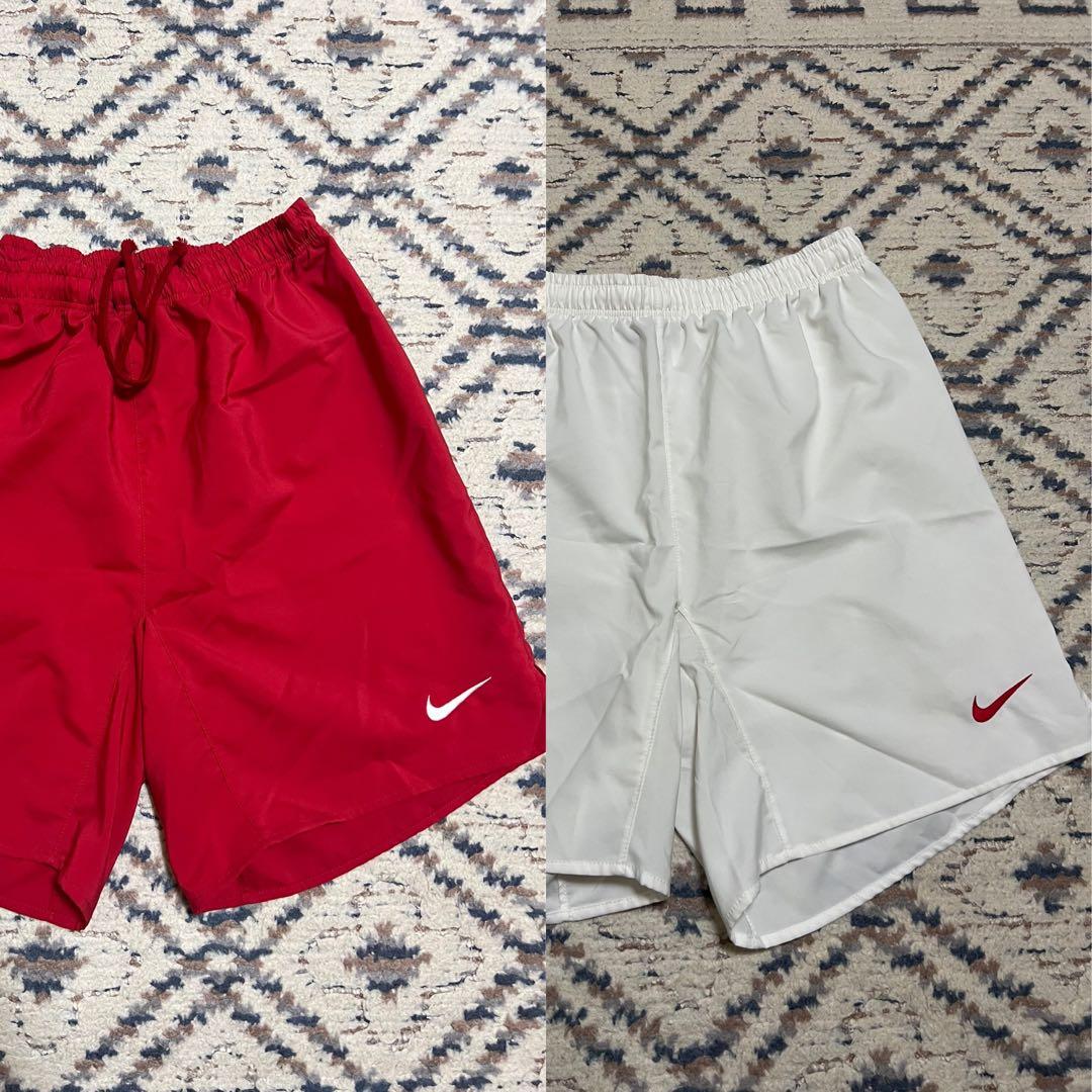 Nike ナイキ　サッカー　高校　東福岡　ハーフパンツ 赤 白セット　選抜
