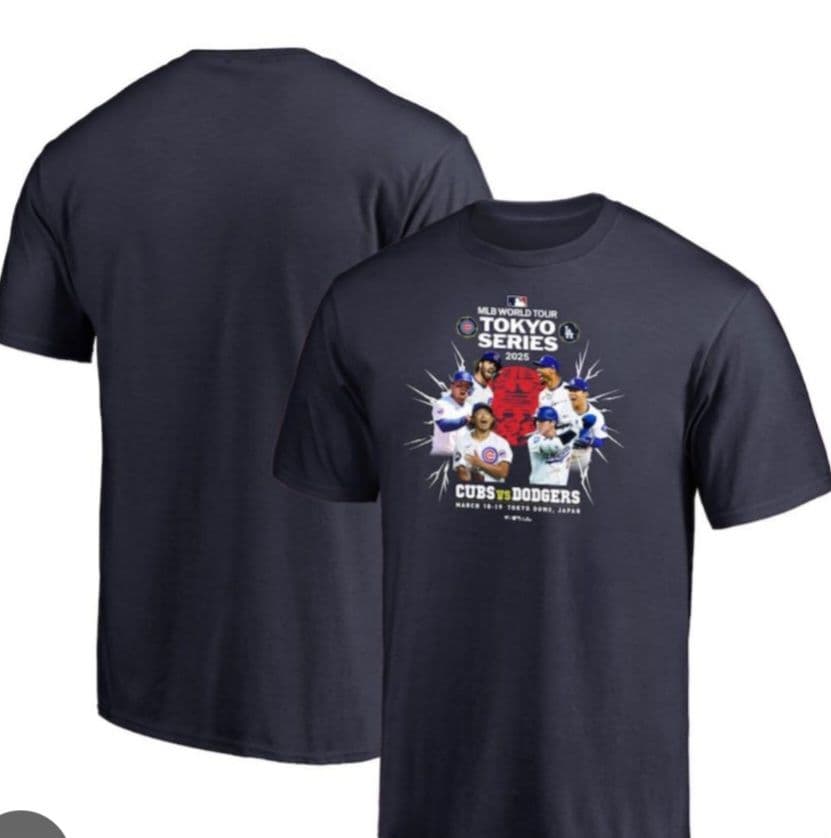 MLB 東京シリーズ2025 カブス vs ドジャースTシャツ XLサイズ 新品