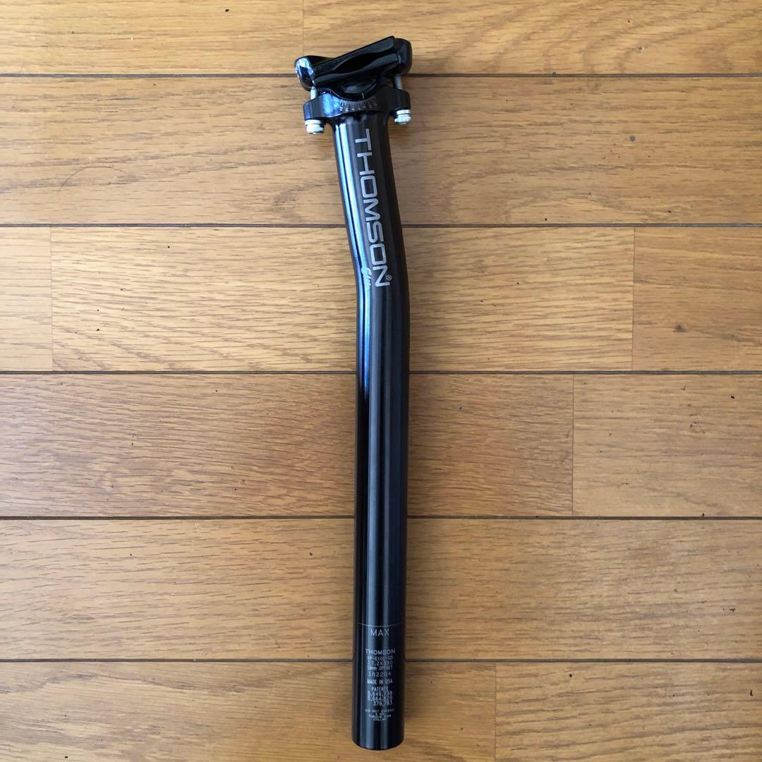 THOMSON シートポスト オフセット ブラック 27.2×330