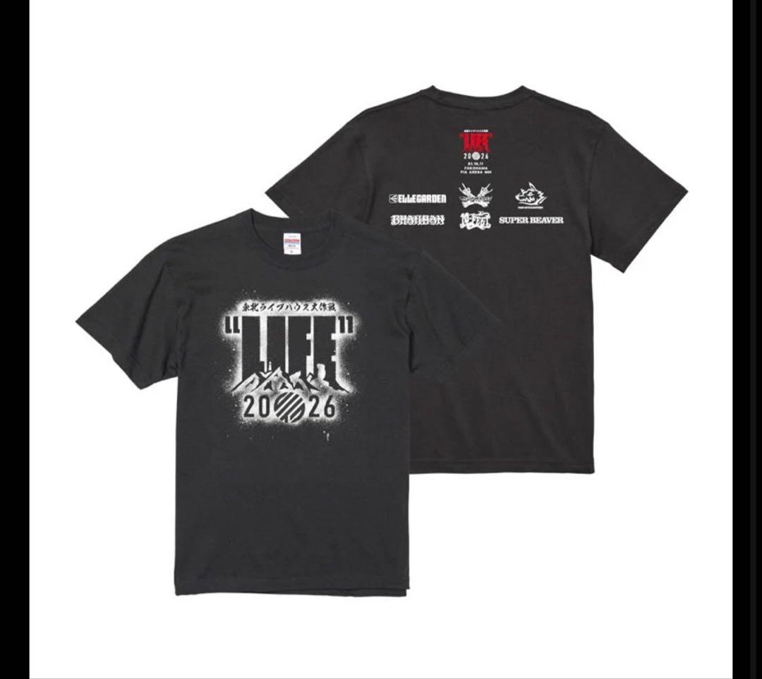 東北ライブハウス大作戦「LIFE」2026　Tシャツ