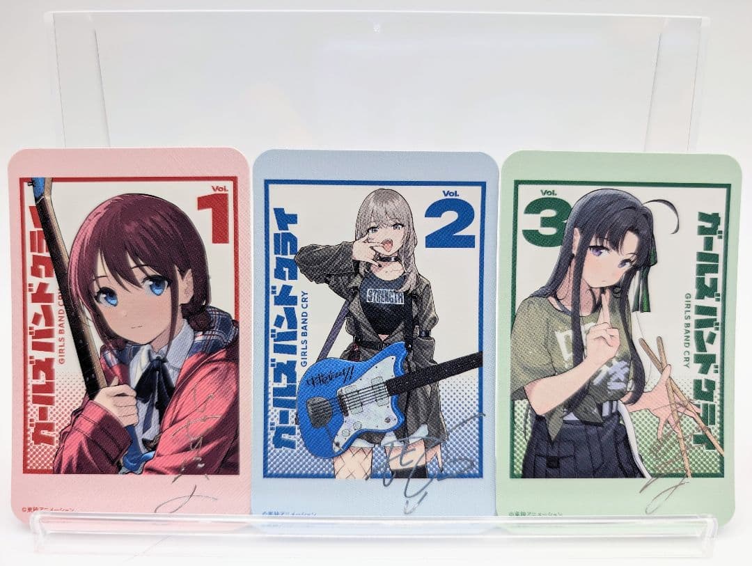 アニメ ガールズバンドクライ 初回封入特典 チェキ風トレカ 全7種セット