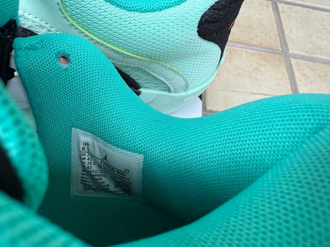 NIKE ジョーダン　テイタム2 ミントグリーン　26.5センチ　スニーカー