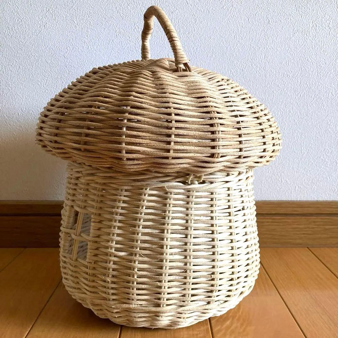 salut! おうち型ランタンバスケット　きのこ　ランタンバスケット