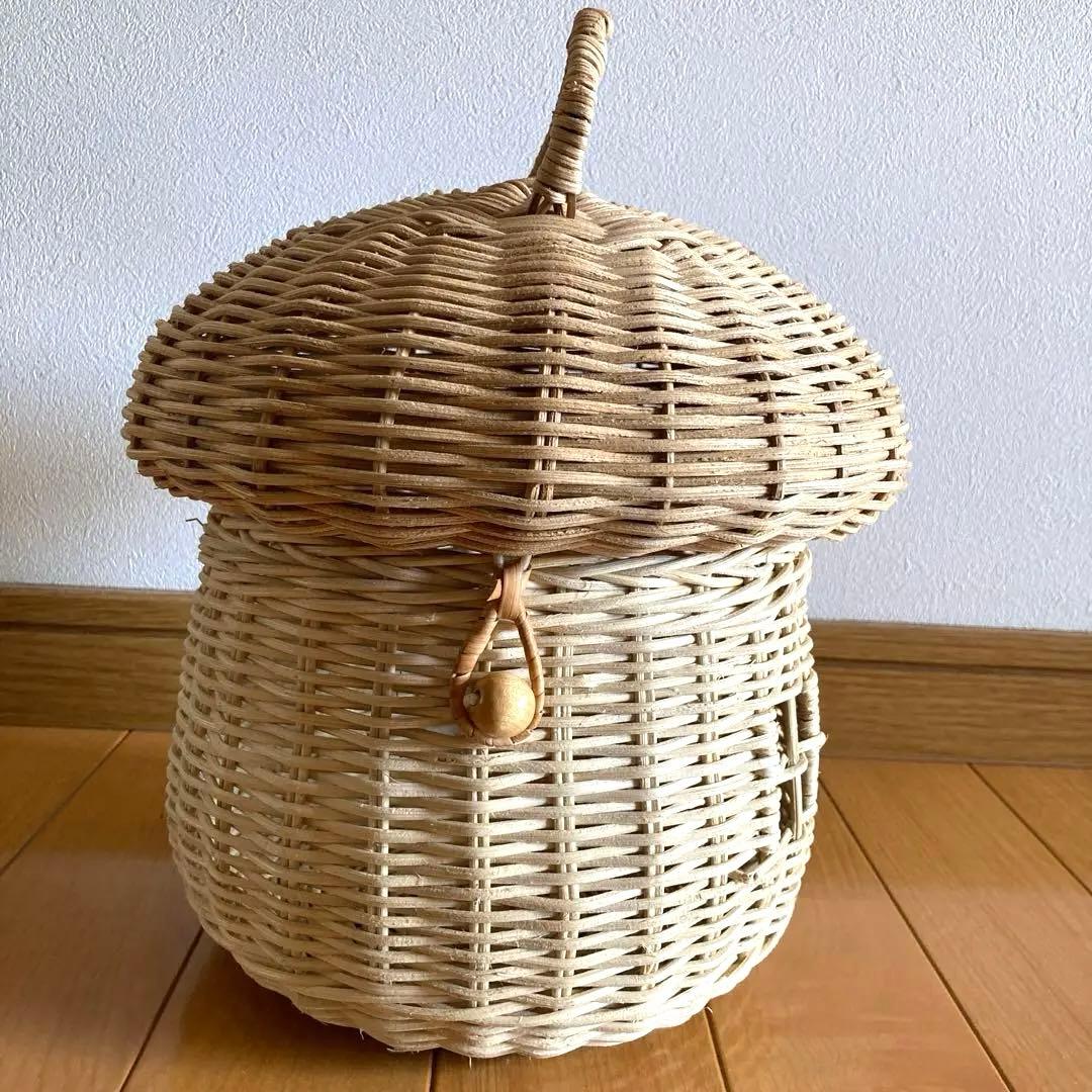 salut! おうち型ランタンバスケット　きのこ　ランタンバスケット