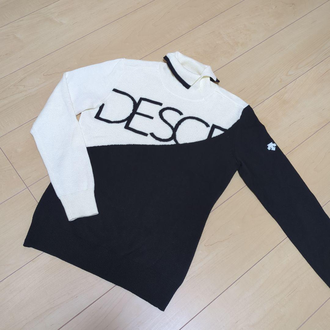 ★美品★DESCENTE　GOLF　変形タートルネックセーター　サイズ　M