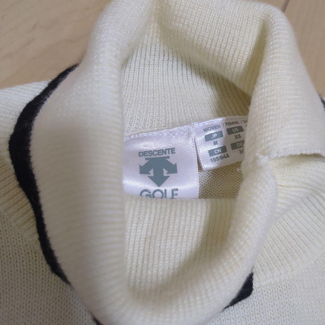 ★美品★DESCENTE　GOLF　変形タートルネックセーター　サイズ　M