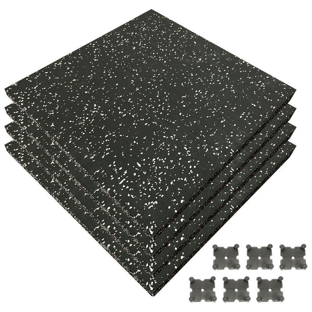 4WD ジムマット ゴムマット 4枚セット ブラック 50×50×3cm G9