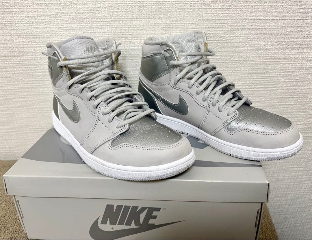 【最終値下げ】ナイキ エアジョーダン1 レトロ ハイ OG メタリック シルバー