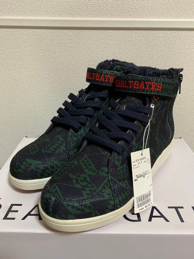 【新品未使用】PEARLY GATES ゴルフシューズ 27.5 ネイビー