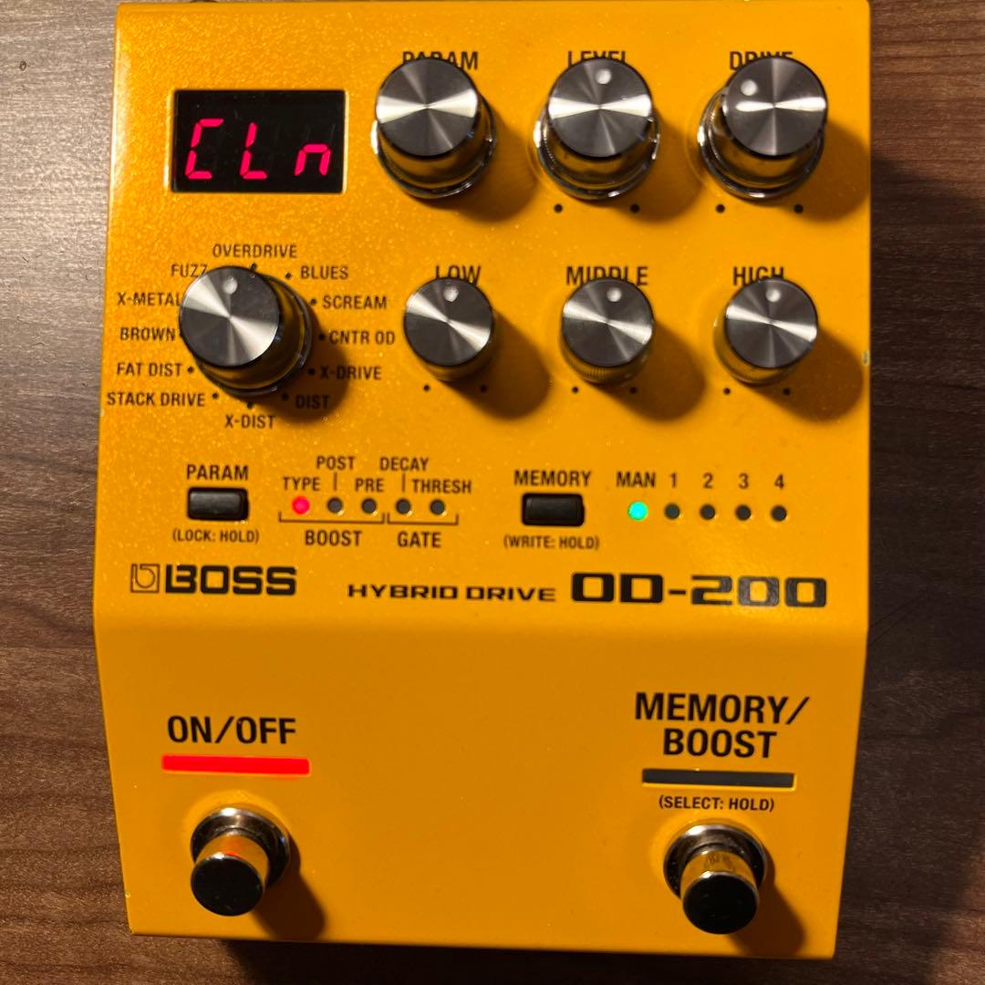 【送料無料・匿名配送】BOSS OD-200 ハイブリッドドライブ【中古品】