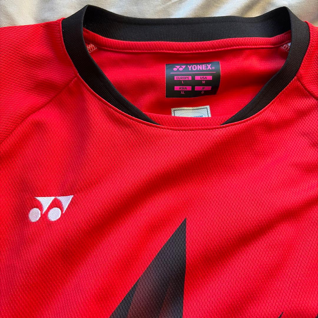 YONEX バドミントンシャツ XL レッド