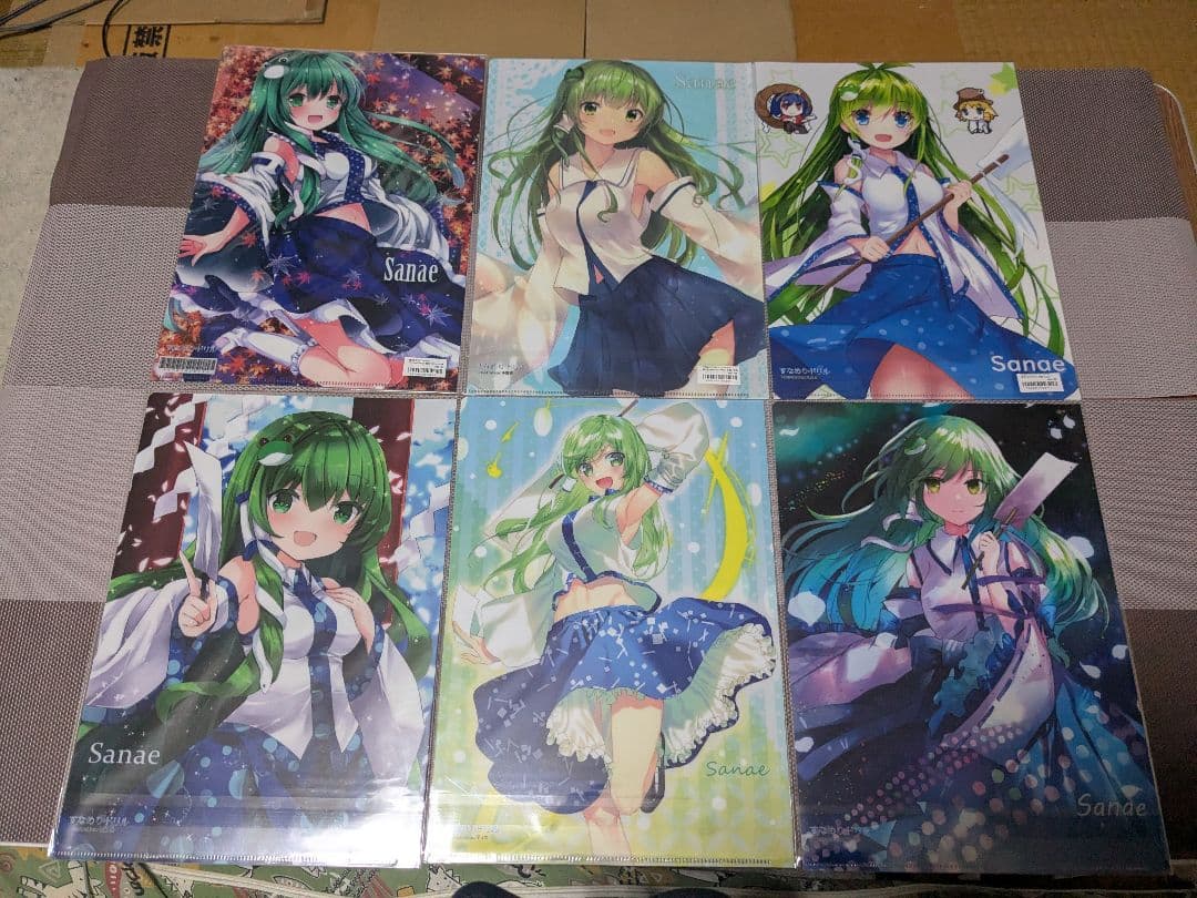 東方project　東風谷早苗 A4クリアファイル 14枚セット