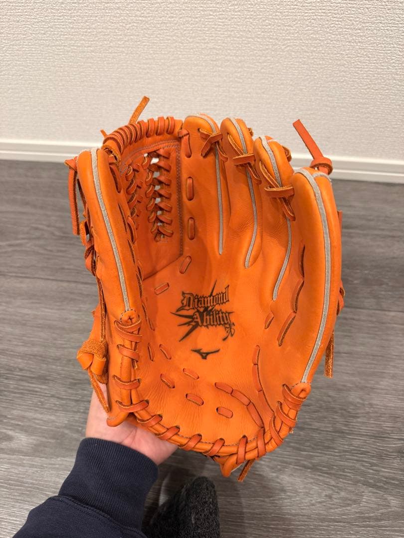 Mizuno 軟式グローブ オレンジ Professional Series
