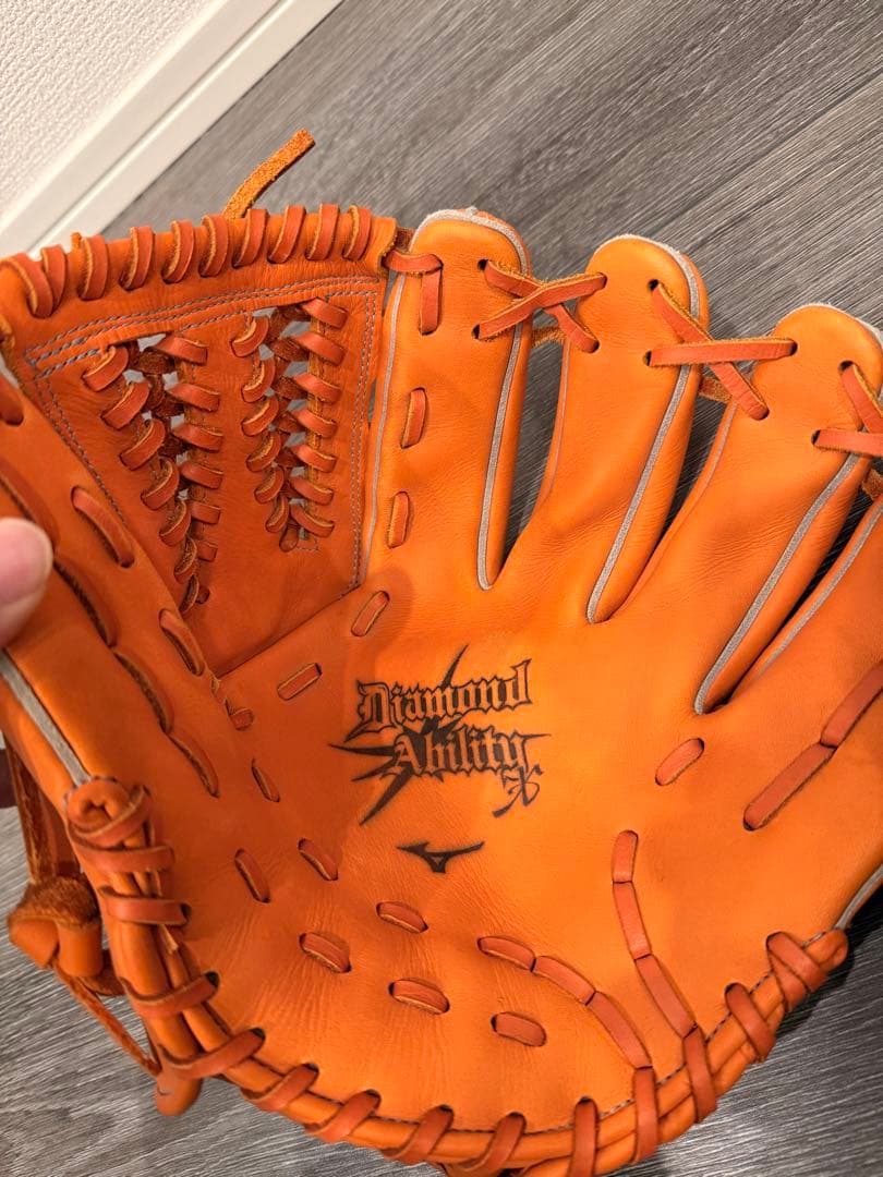 Mizuno 軟式グローブ オレンジ Professional Series