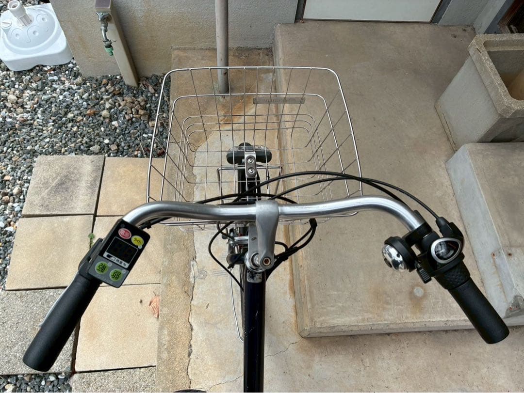 電動自転車　№8256 ブリヂストン　アシスタ　ユニ　24インチ　紺　神戸　大阪