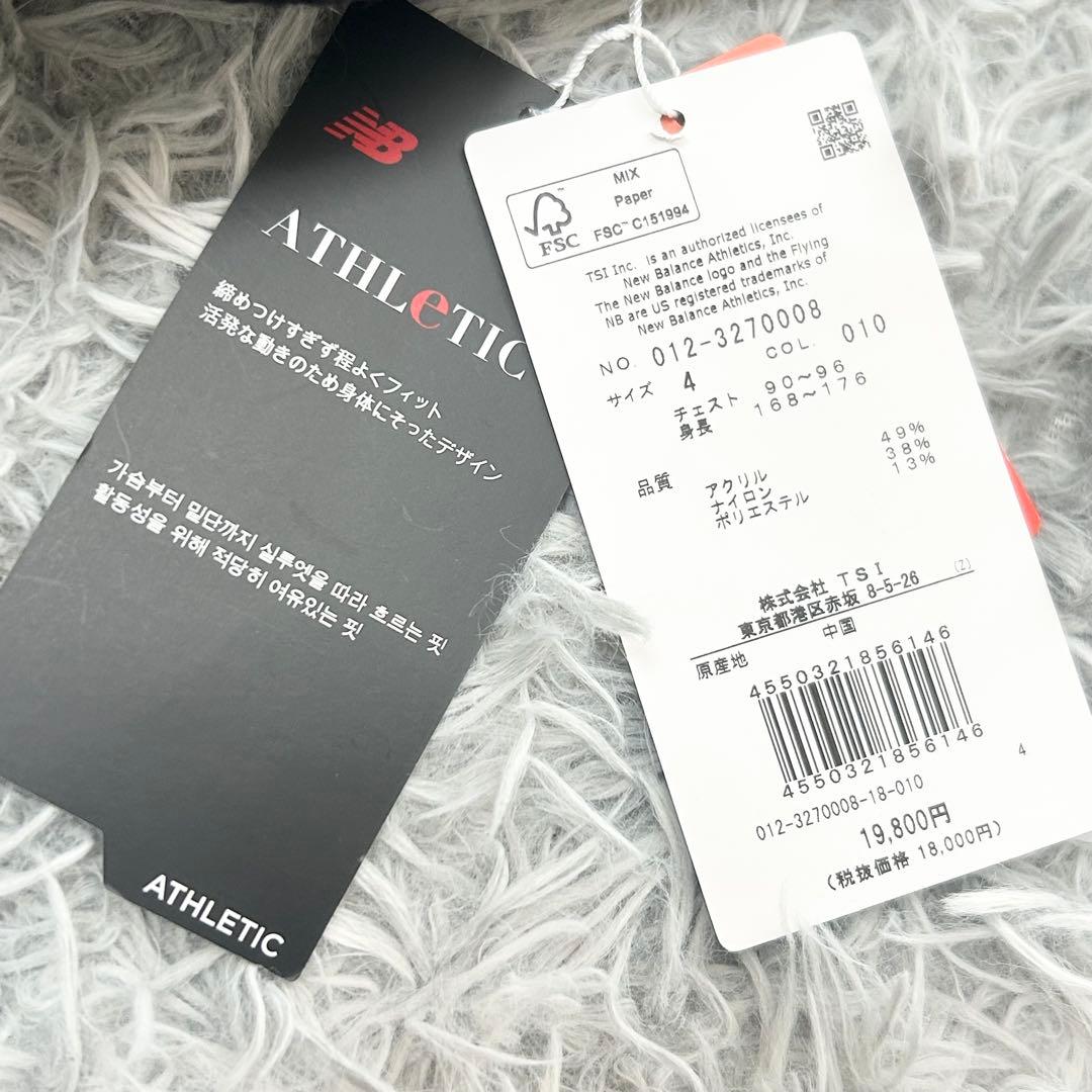 新品　ニューバランスゴルフ　ニット　セーター　ブラック　クルーネック　サイズ4