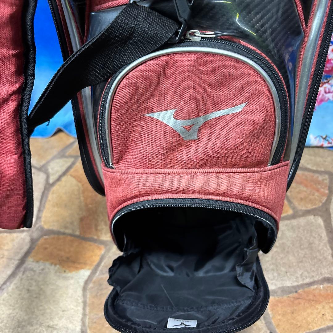 寶BW-1165 mizuno ミズノ カート式 キャディバッグ レッド