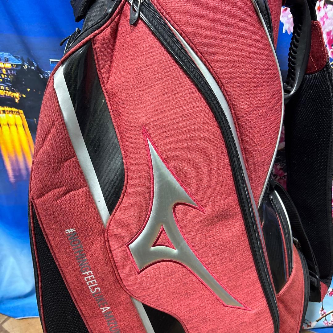 寶BW-1165 mizuno ミズノ カート式 キャディバッグ レッド