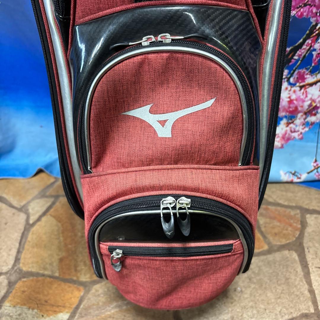 寶BW-1165 mizuno ミズノ カート式 キャディバッグ レッド