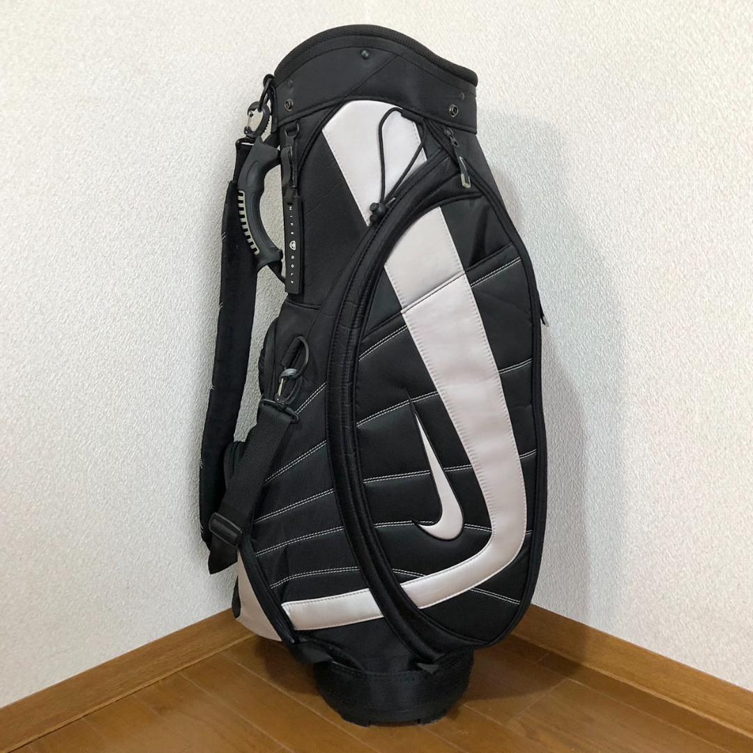 【希少】 NIKE ナイキ ゴルフ キャディバッグ カート型 6分割 ブラック