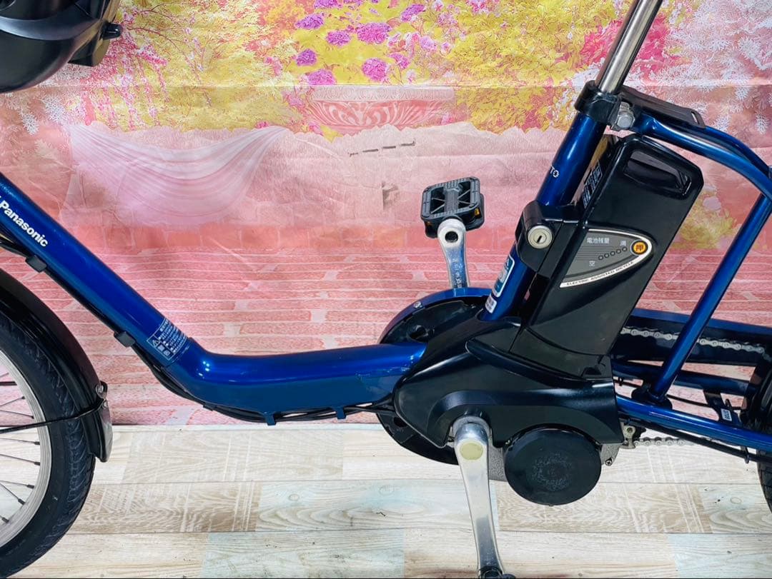 ZK3708 電動自転車 パナソニック ギュット 子供乗せ 20インチ 送料無料