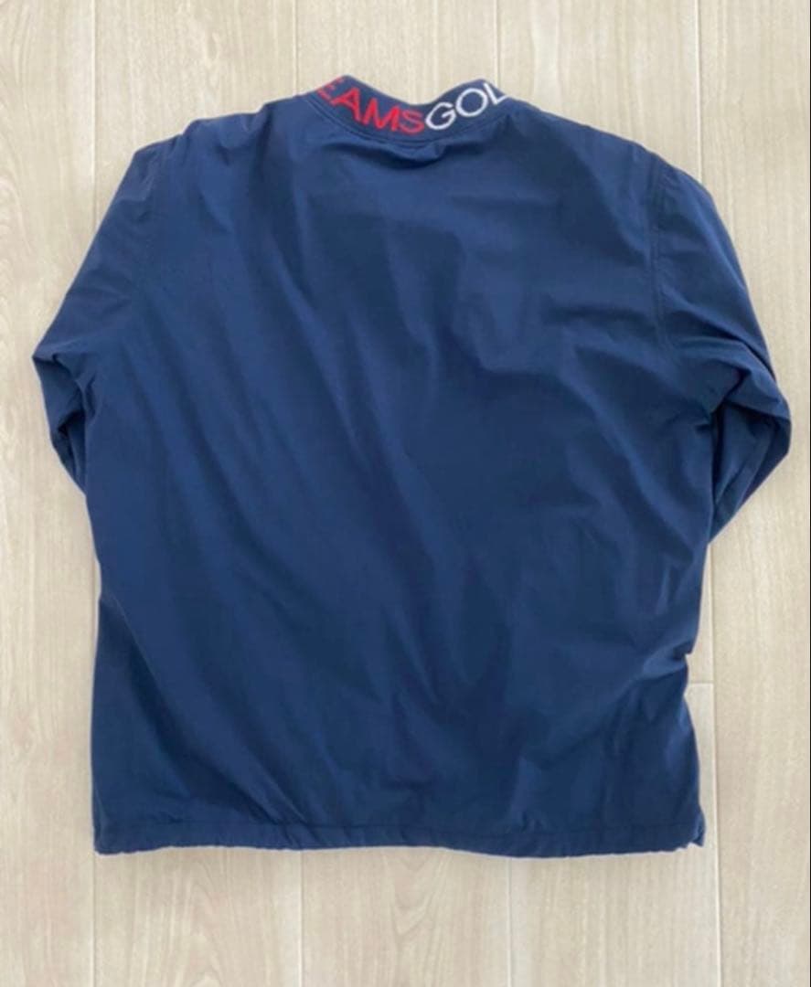 BEAMS GOLF モックネック プルオーバ ネイビー Mサイズ