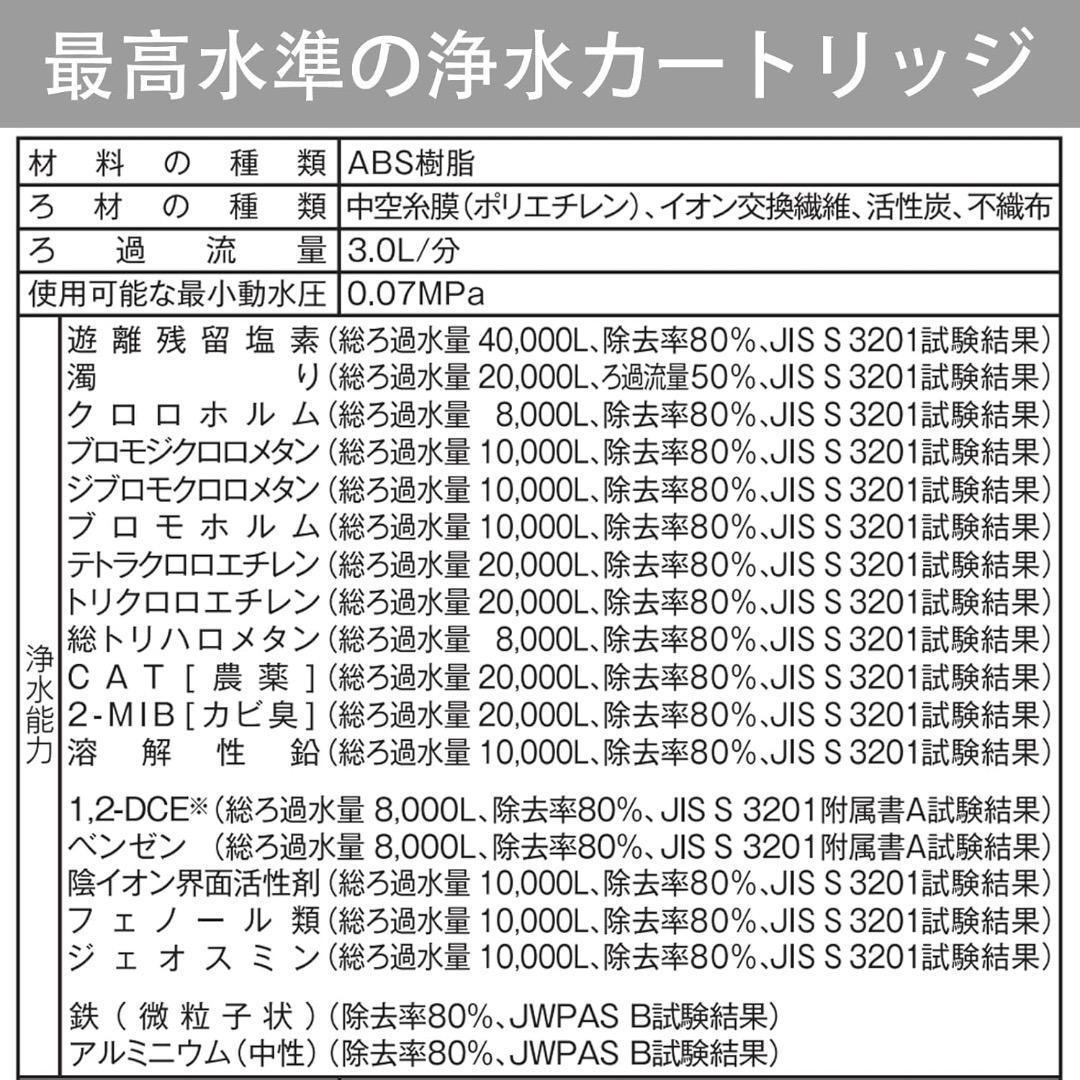 交換用浄水カートリッジ SENT012KA 浄水器 17+2物質除去 1344