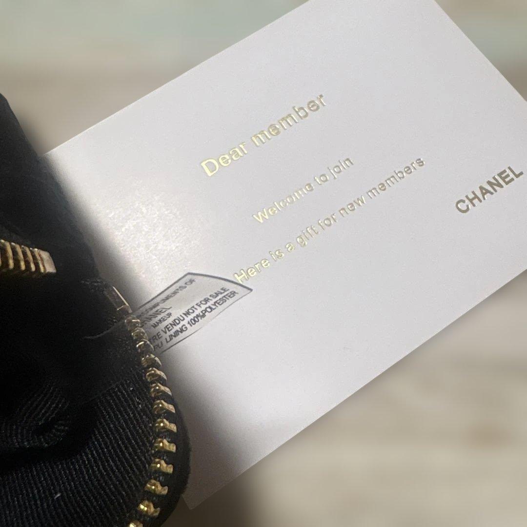CHANEL マテリアル ベルベット ポータブルメイクアップバッグ ノベルティ