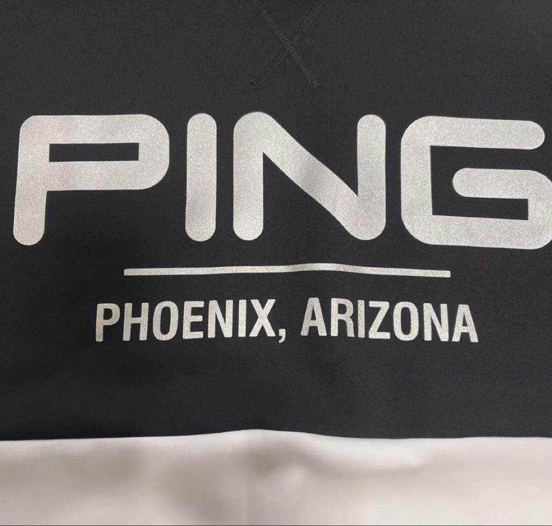 L ☆新品☆ ping （ピン）　 レディースフード付きゴルフウェア　ブラック