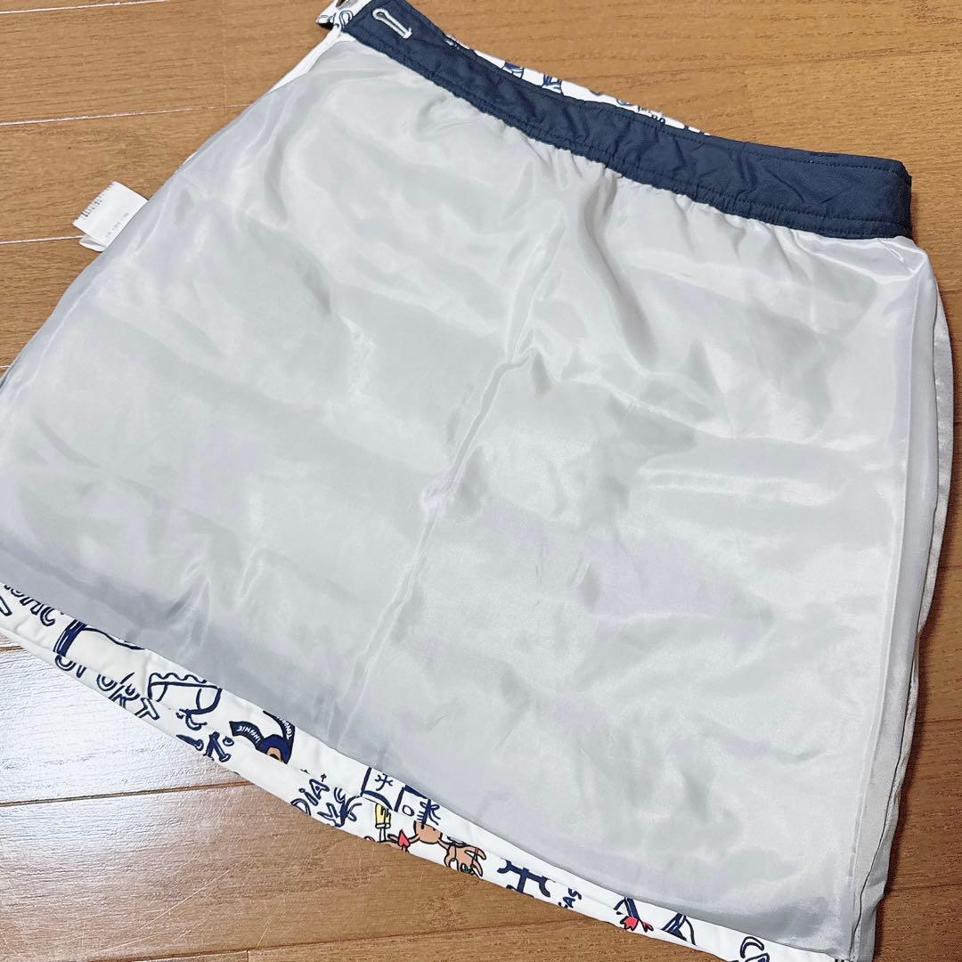 カステルバジャック スポーツ ダウン スカート 防寒 防風 中綿ダウン 38