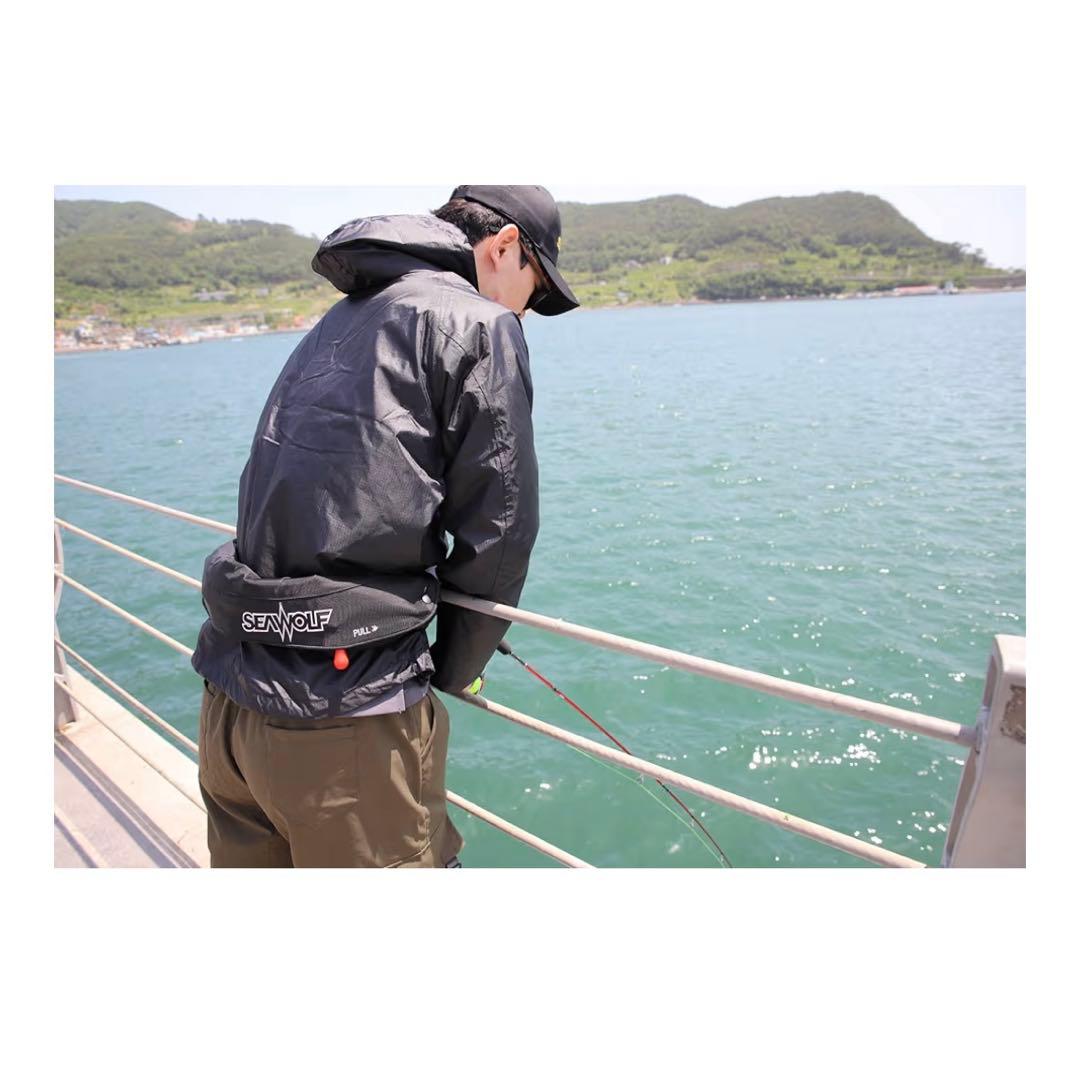 SEAWOLF 自動膨張ライフジャケット 桜マーク
