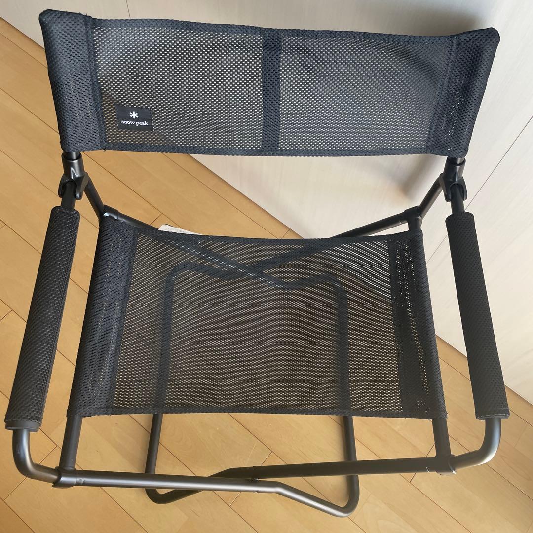 スノーピーク メッシュFDチェア ブラック 折りたたみ キャンプ LV-077M