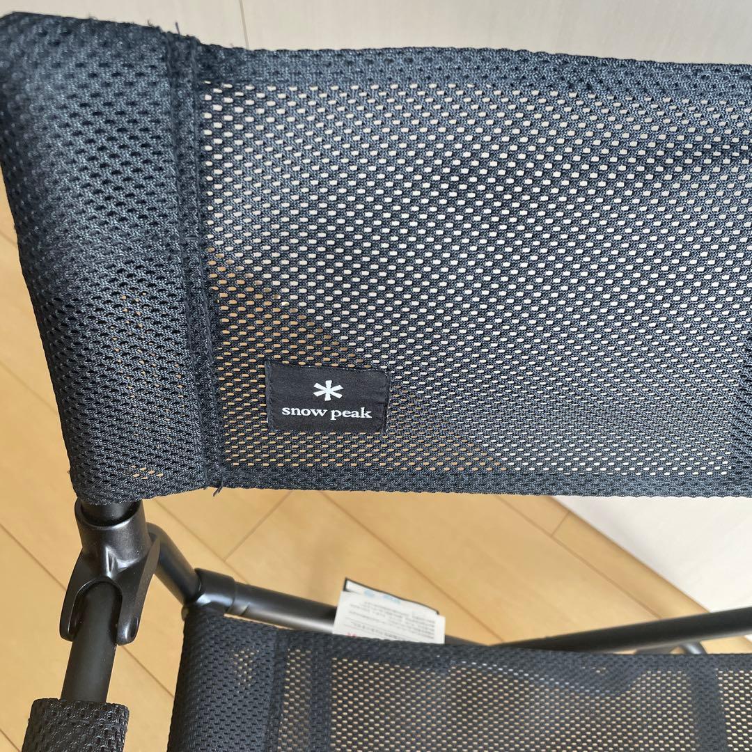 スノーピーク メッシュFDチェア ブラック 折りたたみ キャンプ LV-077M