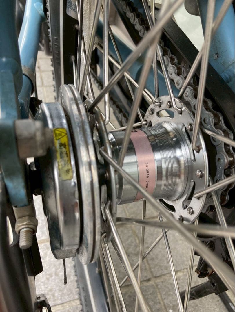 中古電動自転車 ヤマハPas babby 20インチ ブルー No.3731