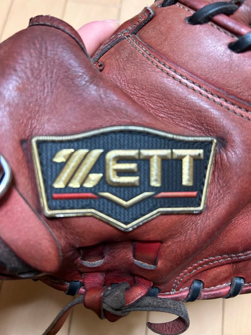 ZETT 硬式グローブ 茶色 レザー製