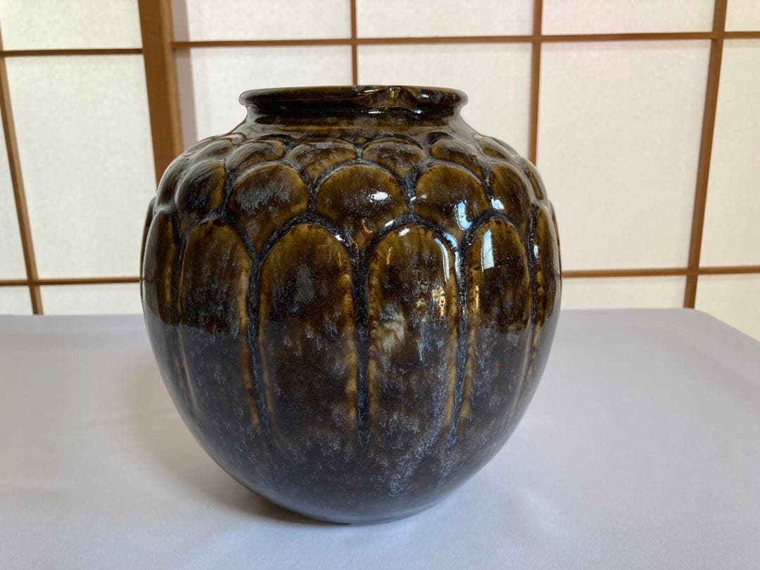 【まとめ売り4点】美品　花瓶　砥部焼　益子焼　茶道　陶器