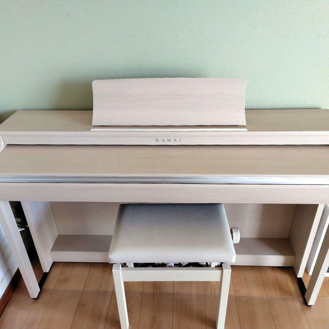 【直接引き渡し希望】KAWAI CN29 電子ピアノ ホワイト　椅子付き