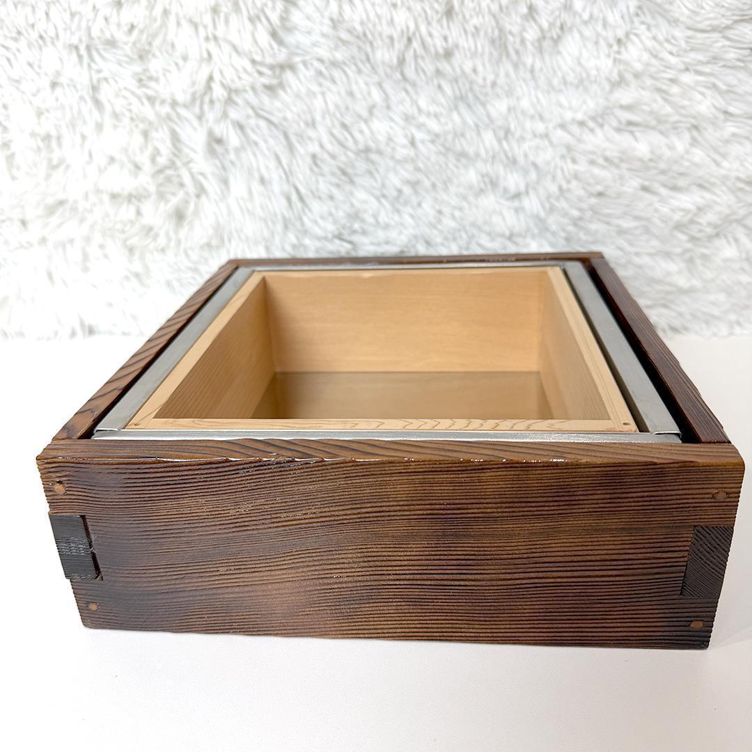 【美品】 電調 焼杉枠 湯葉鍋 湯煎式 2～4人用 IH対応 ステンレス