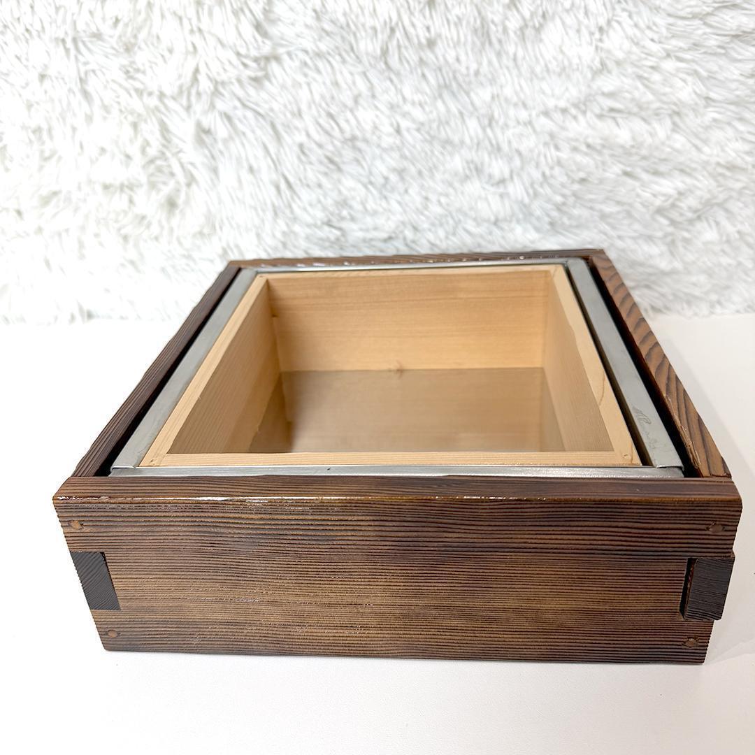 【美品】 電調 焼杉枠 湯葉鍋 湯煎式 2～4人用 IH対応 ステンレス
