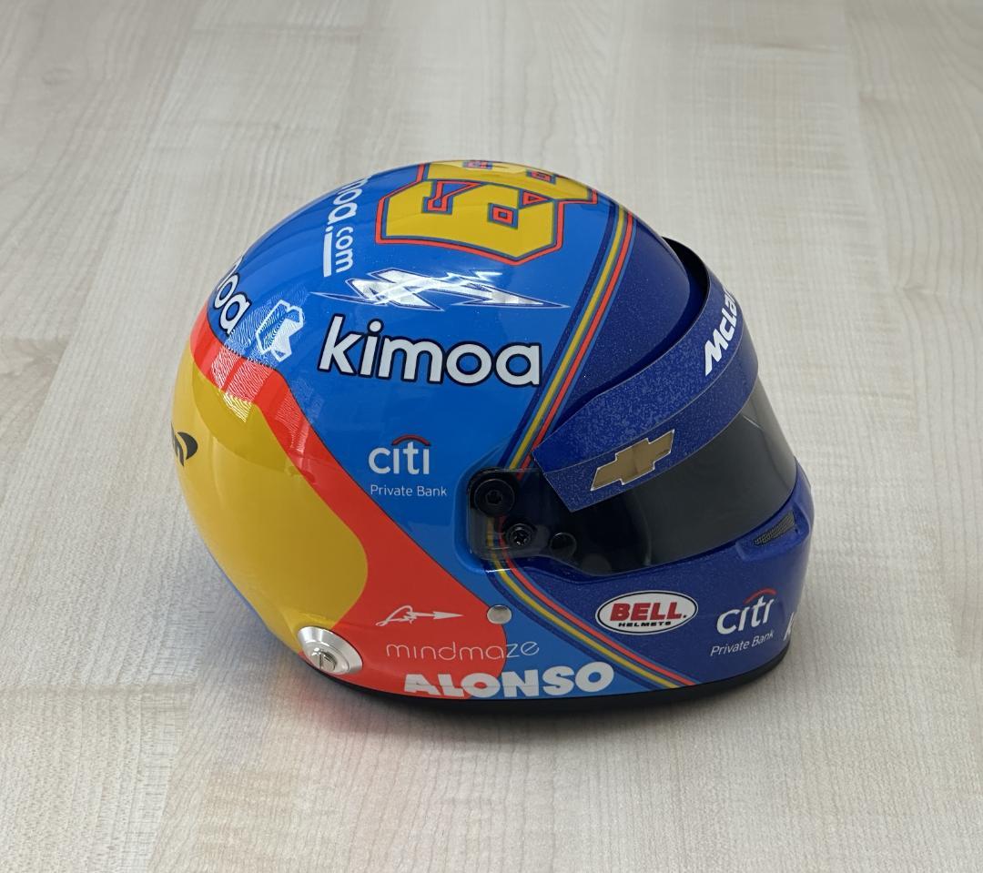 Bell 1/2 ミニ ヘルメット マクラーレン インディー 500 アロンソ