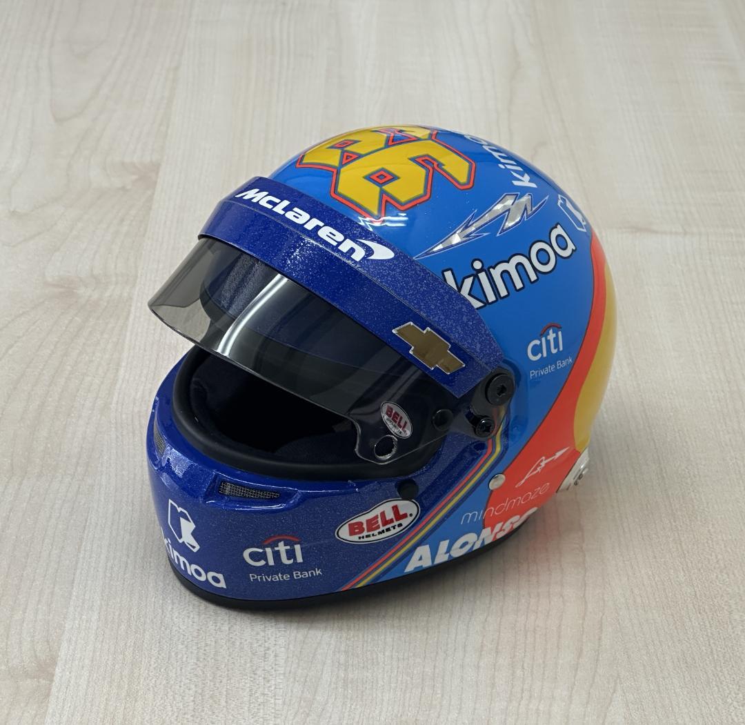 Bell 1/2 ミニ ヘルメット マクラーレン インディー 500 アロンソ