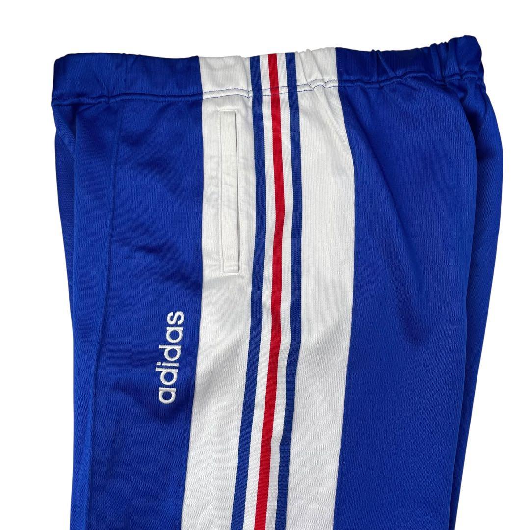 00s adidas トラックパンツ Y2K デサントJASPO O ブルー