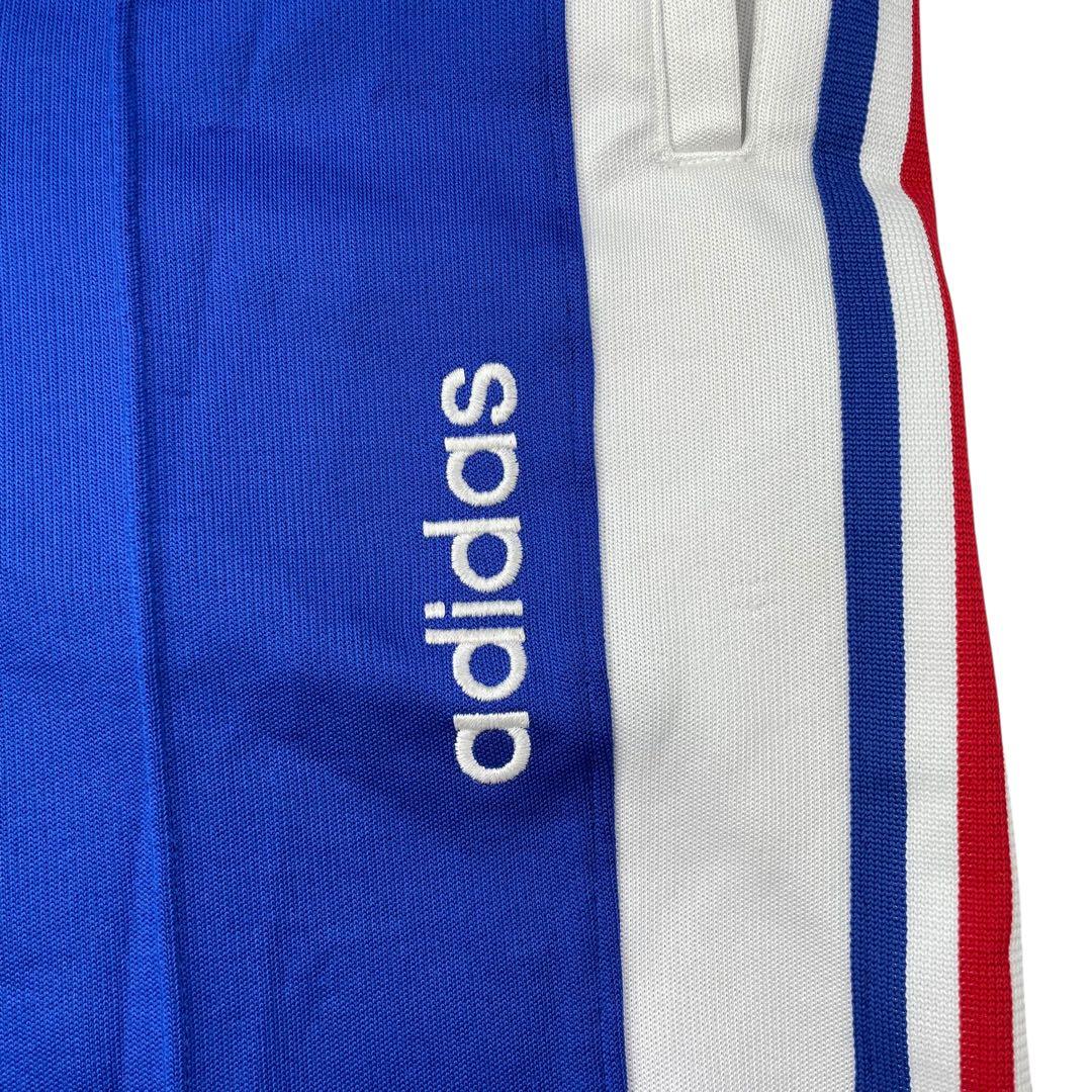 00s adidas トラックパンツ Y2K デサントJASPO O ブルー