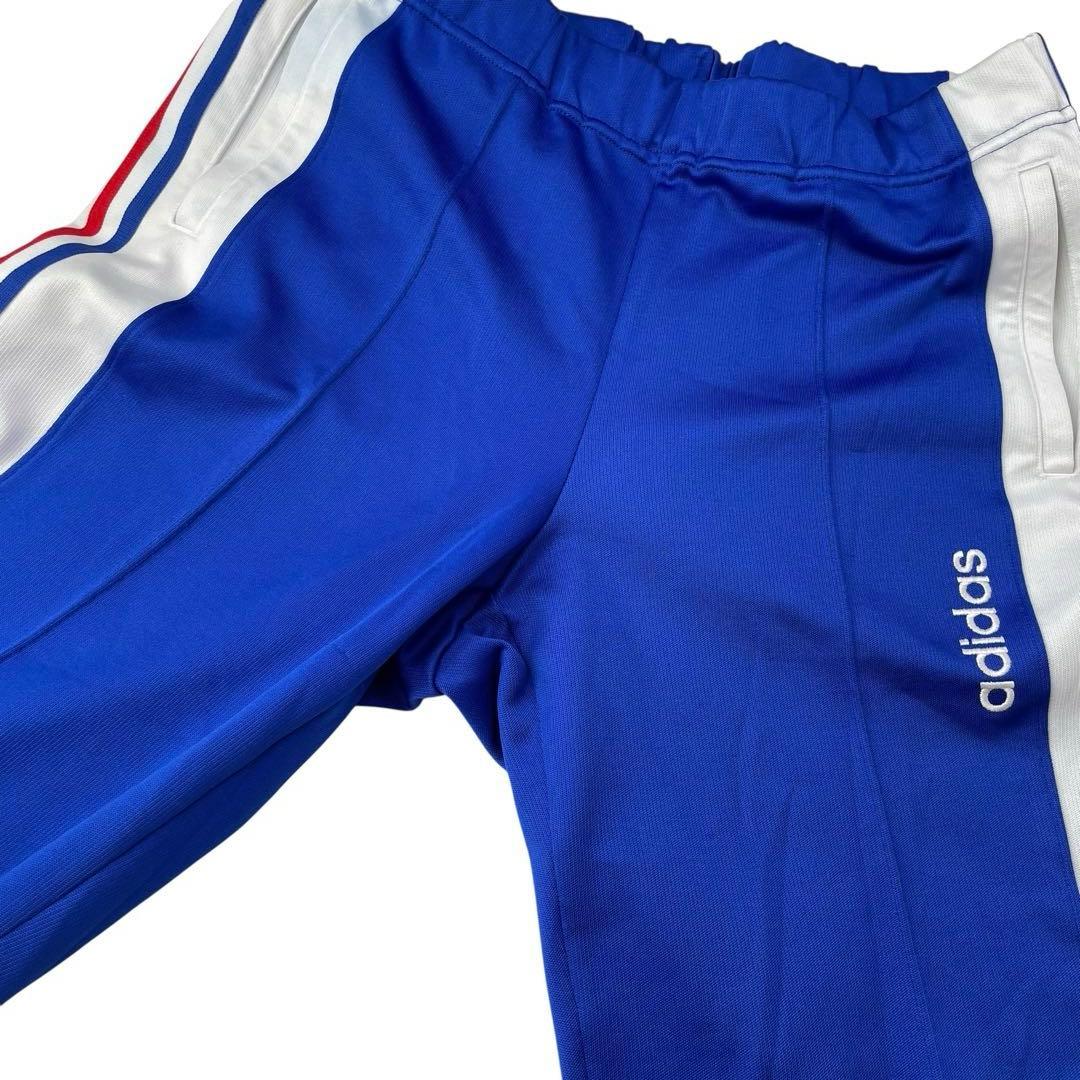 00s adidas トラックパンツ Y2K デサントJASPO O ブルー