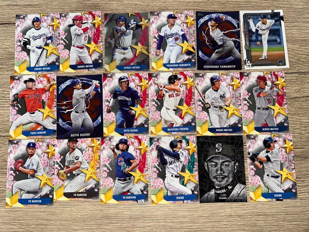 topps 野球カード 大谷翔平、山本由伸、ダルビッシュ有など