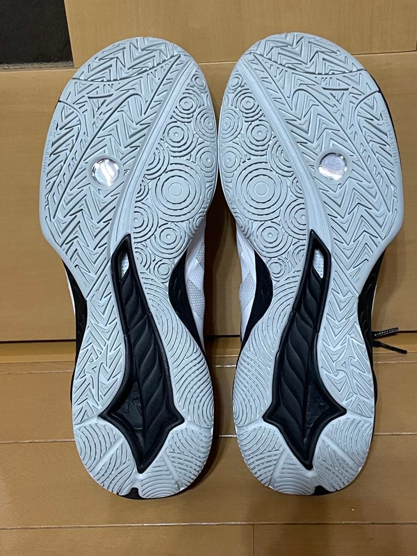 Mizuno バドミントンシューズ ホワイト/ブラック　25.5cm