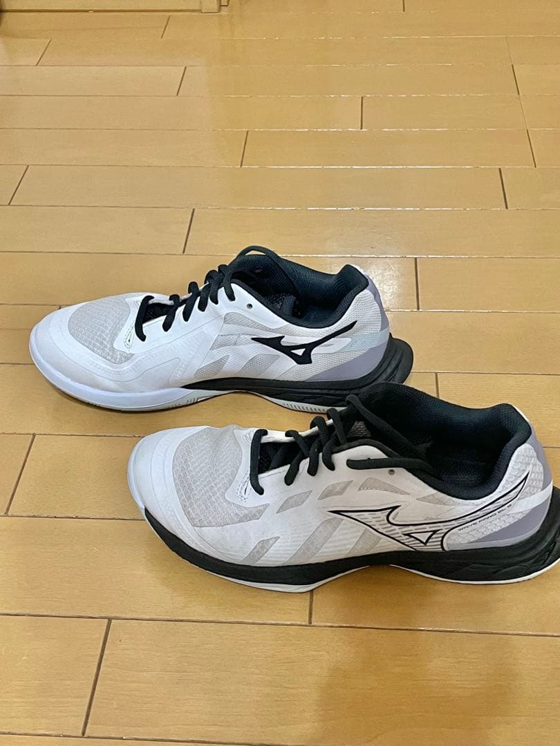 Mizuno バドミントンシューズ ホワイト/ブラック　25.5cm